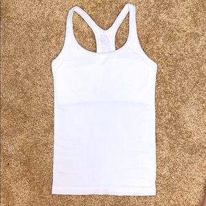 “Ebb To Street” lulu lemon tank in white